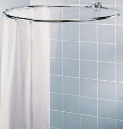 HOME - Chrome Circular Shower Rail